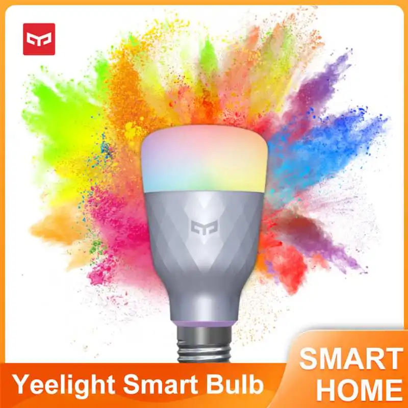 

Умная Светодиодная лампа Yeelight, умная лампа 1S, цветная лампа 800 люмен E27 для Apple Homekit mihome App smartThings Google Assistant