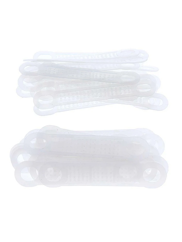 100 шт. силиконовая вешалка для одежды нескользящая полоса эластичная аксессуар
