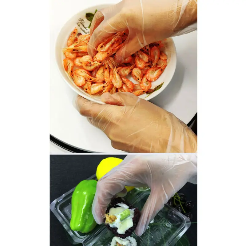 

Disposable PVC Gloves Protective Cleaning Supplies Untouch Hand Cover 100Pcs