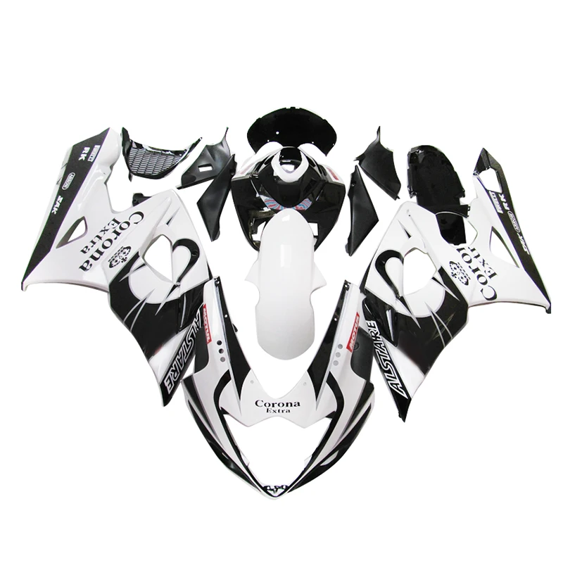 

Пластиковые обтекатели для SUZUKI GSXR1000 2005 2006 белый черный комплект обтекателей для литья под давлением GSXR 1000 K5 K6 PN212
