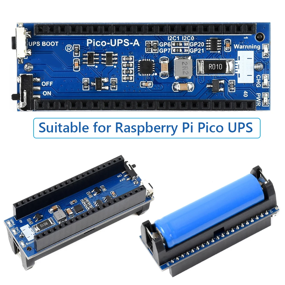

Raspberry Pi Pico UPS модуль бесперебойного 800mAh I2C Плата расширения аккумулятора