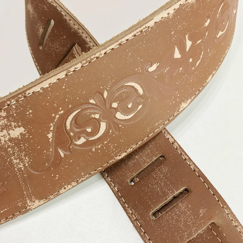 

Leather Soft Durable Guitar Strap Adjustable Acoustic Electric Bass Strap Guitar Belt Guitar Parts Accessories