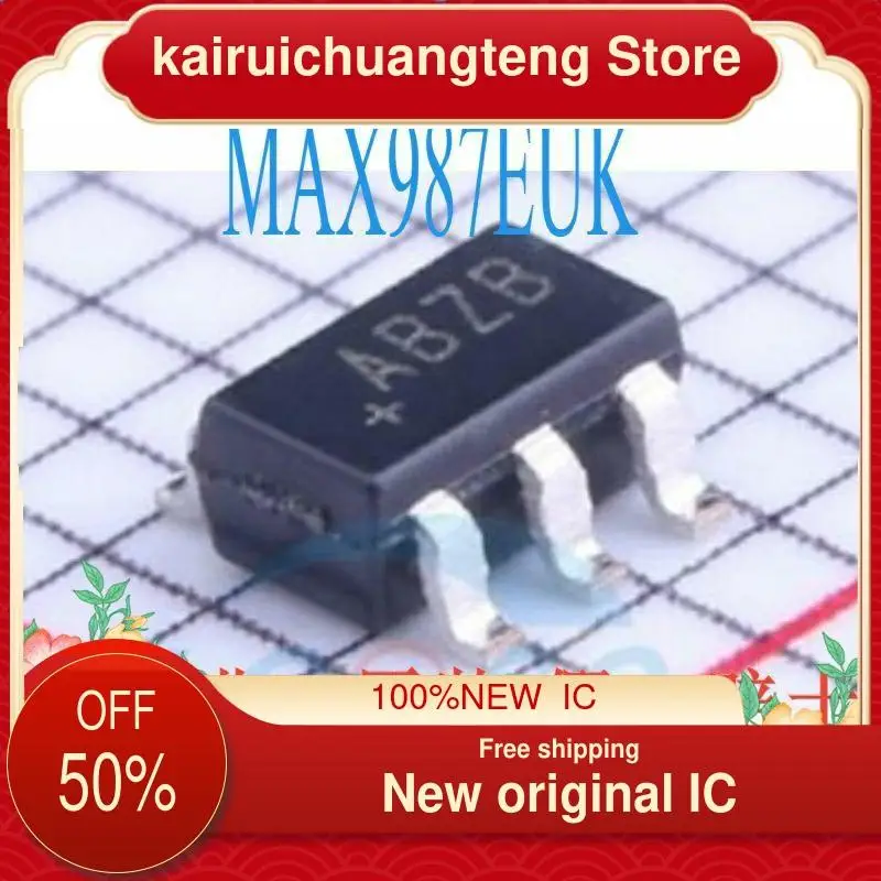 

10-200PCS MAX987EUK+T MAX987EUK SOT-23-5 ABZB　 New original IC