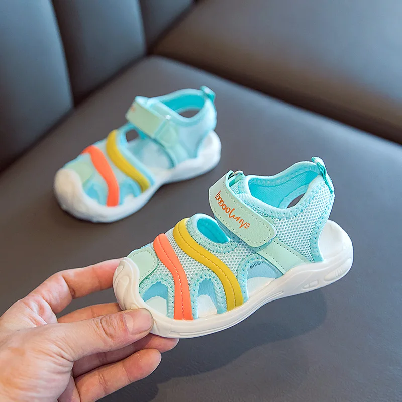 

Summer Children's Baby Sandals New 1-6 Years Old Girl Functional Shoes Cute Anti-collision Caterpillar Boys Toddler Shoes