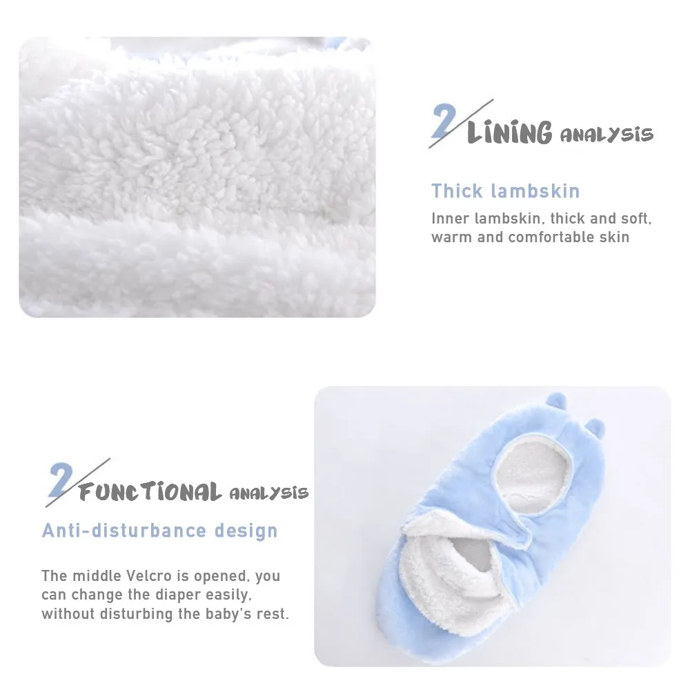 Спальный мешок для младенцев спальный новорожденных одеяло конверт с бантом