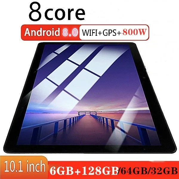 Планшет 2.5D IPS экран 10 дюймов Восьмиядерный процессор 6G + 32/64/8 0 Гб поддержка Wi-Fi две