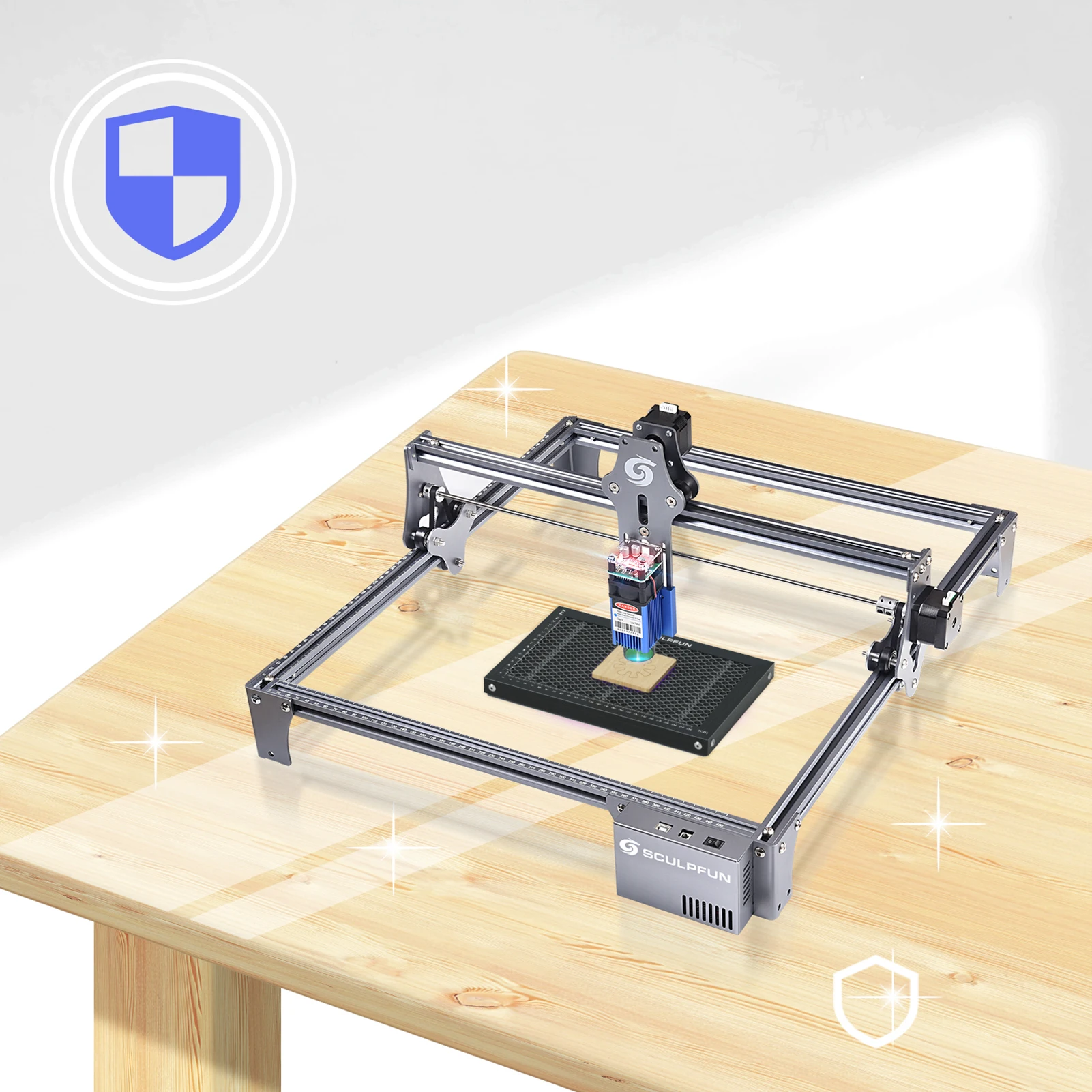 Лазерный гравер SCULPFUN Рабочий стол с Сотами стальная панель платформа для