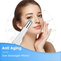 eye massager electric eye care device led screen anti wrinkle anti aging dark circle removal handheld beauty care pen massage