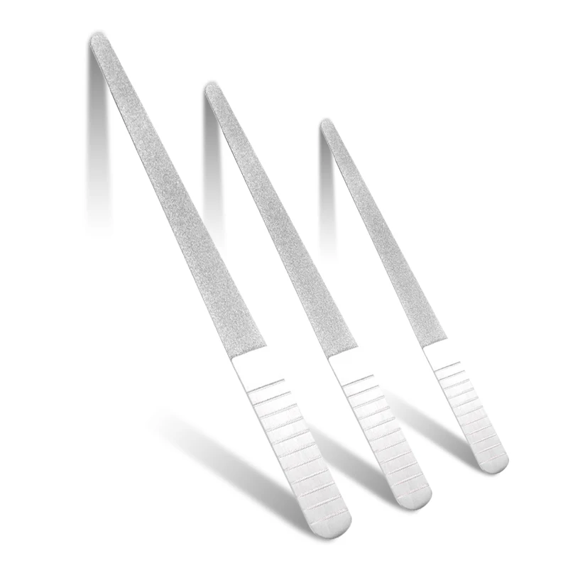 Пилка для ногтей из нержавеющей стали профессиональная двухсторонняя скраб