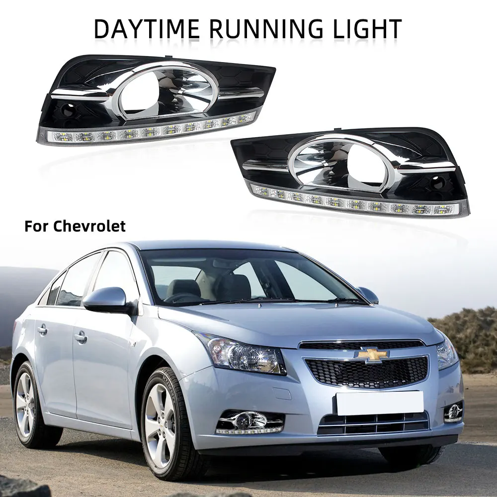СВЕТОДИОДНЫЙ DRL Противотуманные светильник для Chevrolet Cruze 2009 2014 туман s головной