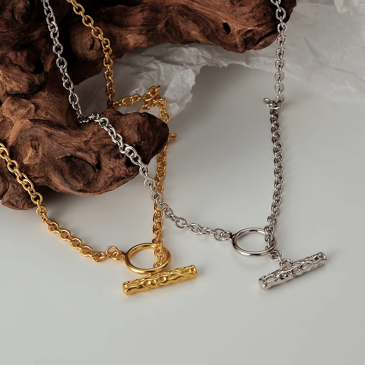 

Минималистичное геометрическое ожерелье-чокер с замком на шею для женщин 2021 Новая мода винтажное ожерелье-цепочка из серебра S925