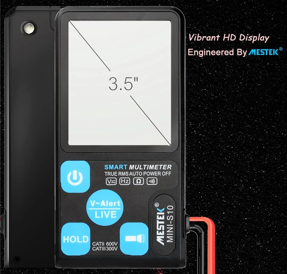 MESTEK New Generation Smart Intelligent Phone Digital Multimeter Ohm Capacitance Hz AC DC NCV Advance Multimetro Tester