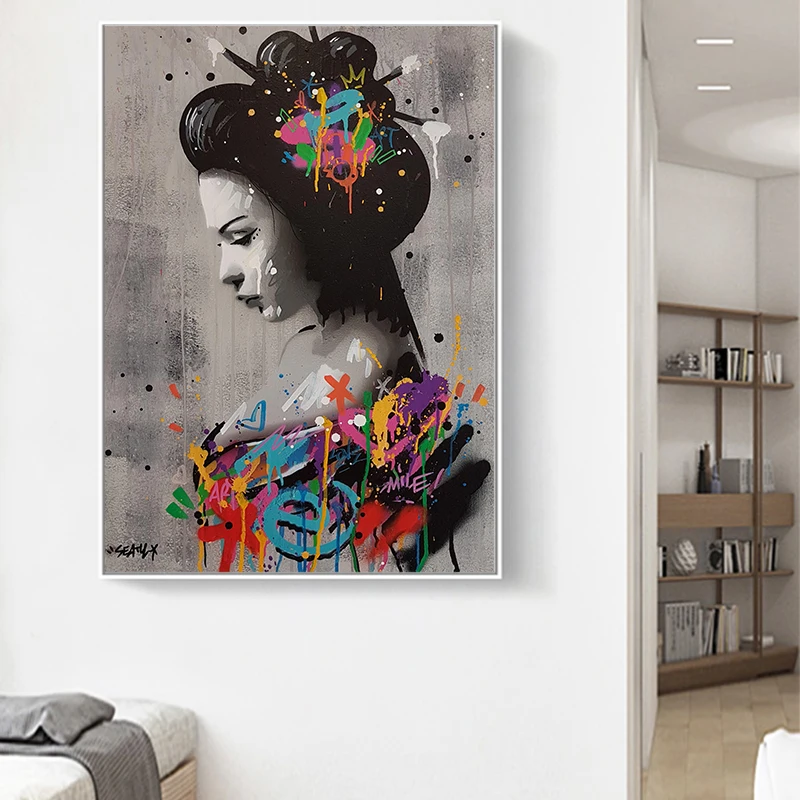 Картина на холсте с акварелью Сексуальная красивая девушка постеры и принты в