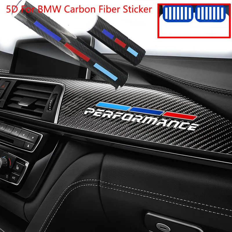 5D углеродного волокна автомобиля Стикеры пленка для творчества BMW M