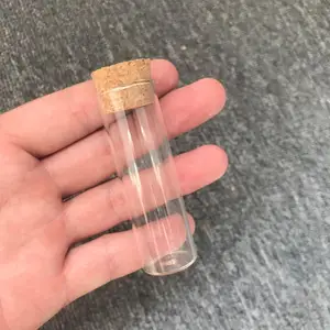 100pcs 22x70mm 18ml Clear Glass Tube Bottles With Cork Stopper Empty Jars Vials Containers