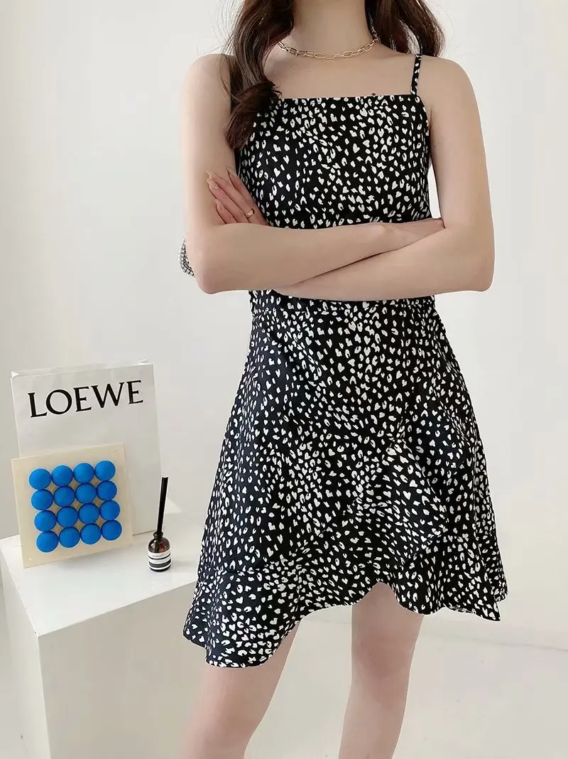 

Женская юбка с лямкой на шее, универсальная тонкая юбка в европейском и американском стиле, весна-лето 2021