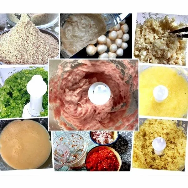 Портативный блендер 2L Электрический кухонный измельчитель еды Мясорубка многофункциональный бытовой кухонный комбайн для мяса