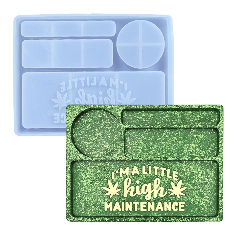 

Epoxy Resin Mold Makeup Tray Cosmetic Silicone Mold Maple Leaf Silicone Pallet Storage Tray Mold for Diy Decorative Jewelry Tray