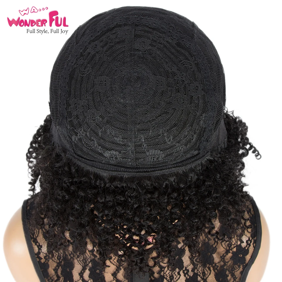 

Short Afro Kinky Curly Wigs Human Hair Wigs For Black Women Ombre P1b/30 Wigs Full Machine Made 100% Human Wigs Brazilian Remy