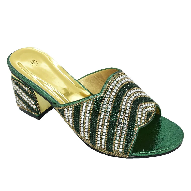 Итальянские туфли новейшего дизайна босоножки в нигерийском стиле с острым