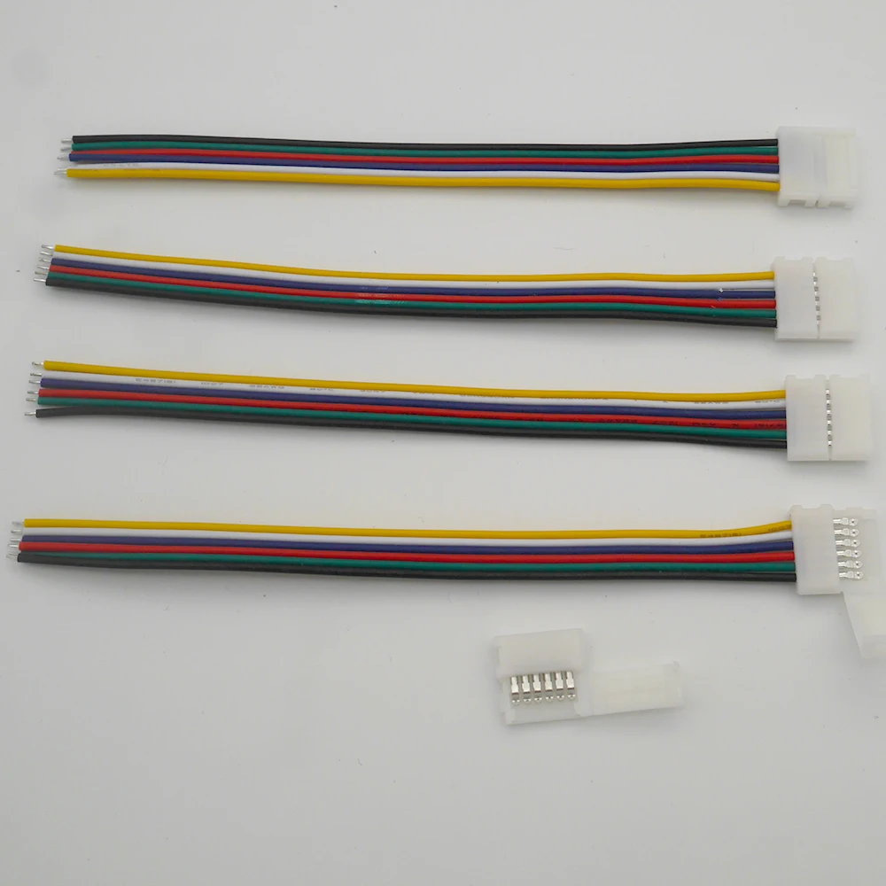 Светодиодная лента 5 шт./лот 12 мм 6 контактов RGB + холодный белый теплый свет