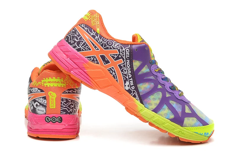 Asics Gel-Noosa TRI9 женская обувь дышащая устойчивая обувь для бега уличная теннисная обувь Hongniu
