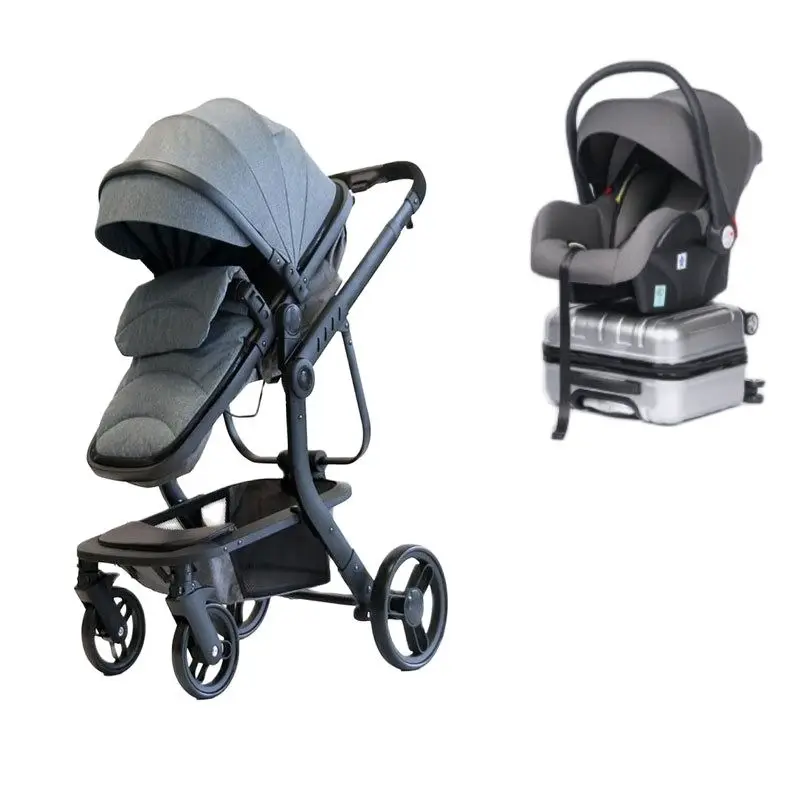 High landscape baby stroller can sit reclining child baby stroller shock absorber folding portable baby stroller