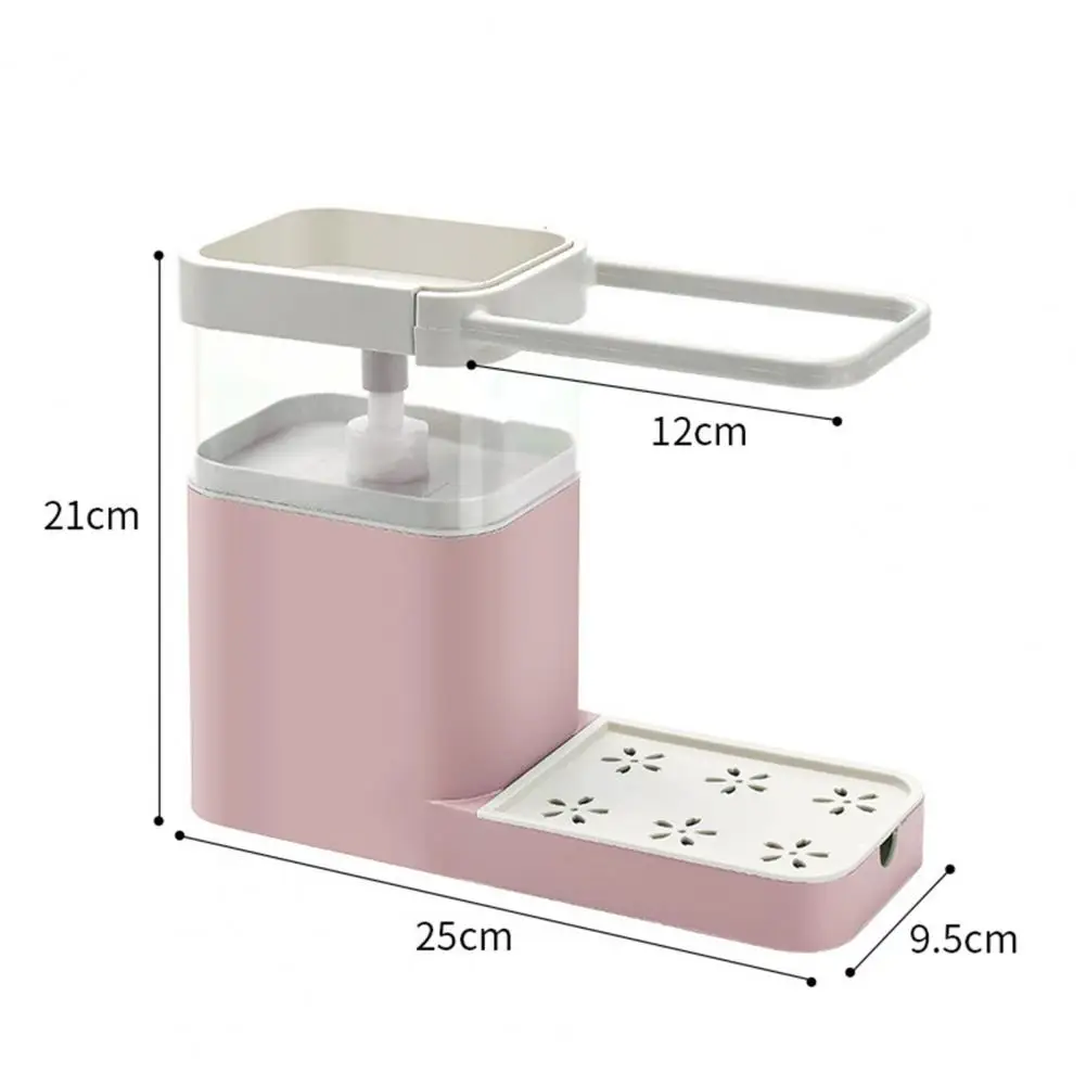 

Multifunctional Pressing Dishwashing Soap Storage Box Container Towel Shelf Rack