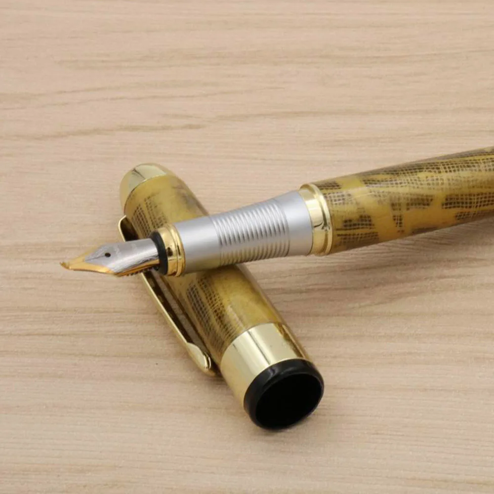 JINHAO 250 авторучка металлический золотой течет аксессуары 1 0 мм канцелярские