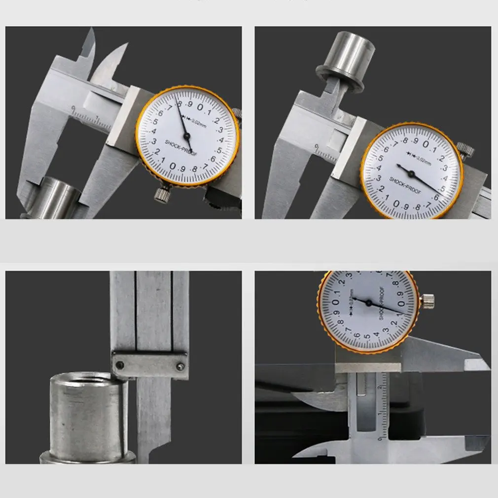 Штангенциркуль из углеродистой стали с золотым ободком штангенциркуль