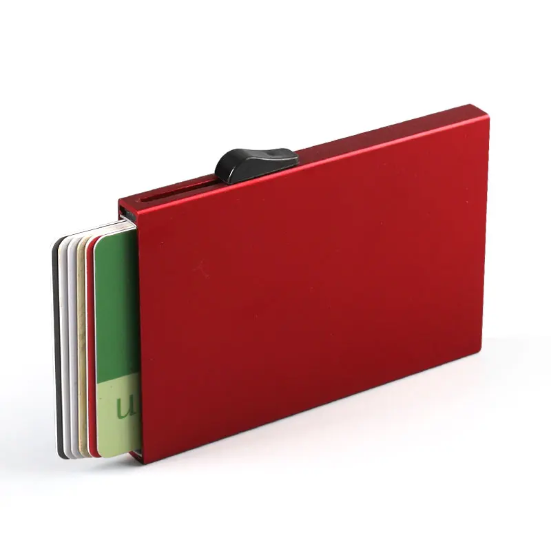 Качественный сплав кредитный держатель для карт мужчин тонкий анти защита