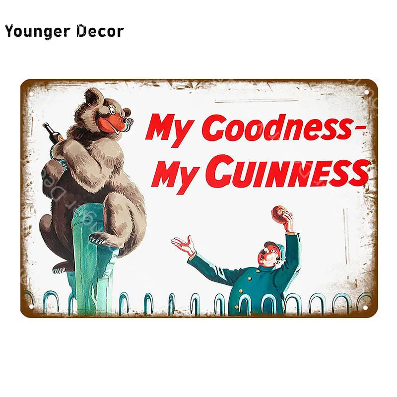 My goodth My Guinness металлическая живопись винтажные наклейки Бар Паб декоративная табличка домашний декор реклама пива оловянный знак YI-056