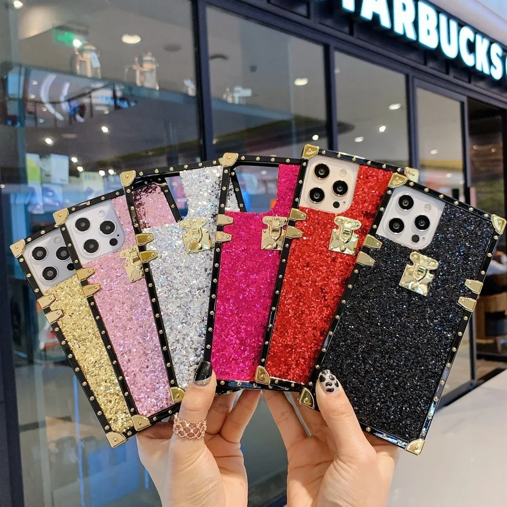 

Fashion black frame gold flash explosion-proof case For xiaomi Redmi hm 7 pocox 3 fc 9 8 pro note promax Back cover