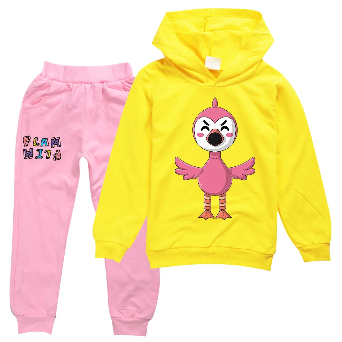 

2021 Flamingo Flim Flam 2-14Y Hot Game Clothes Kids Cartoon Hoodies Jogger Pants 2pcs Sets Teenagers Boys Tracksuit Baby Girls O