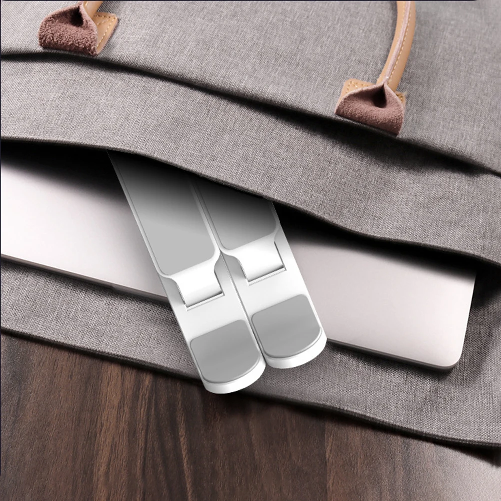 

Foldable Laptop Support Holder Riser 6 Gears Height Adjustable Notebook Cooling Stand Portablefor 11-17 inch Tablet PC