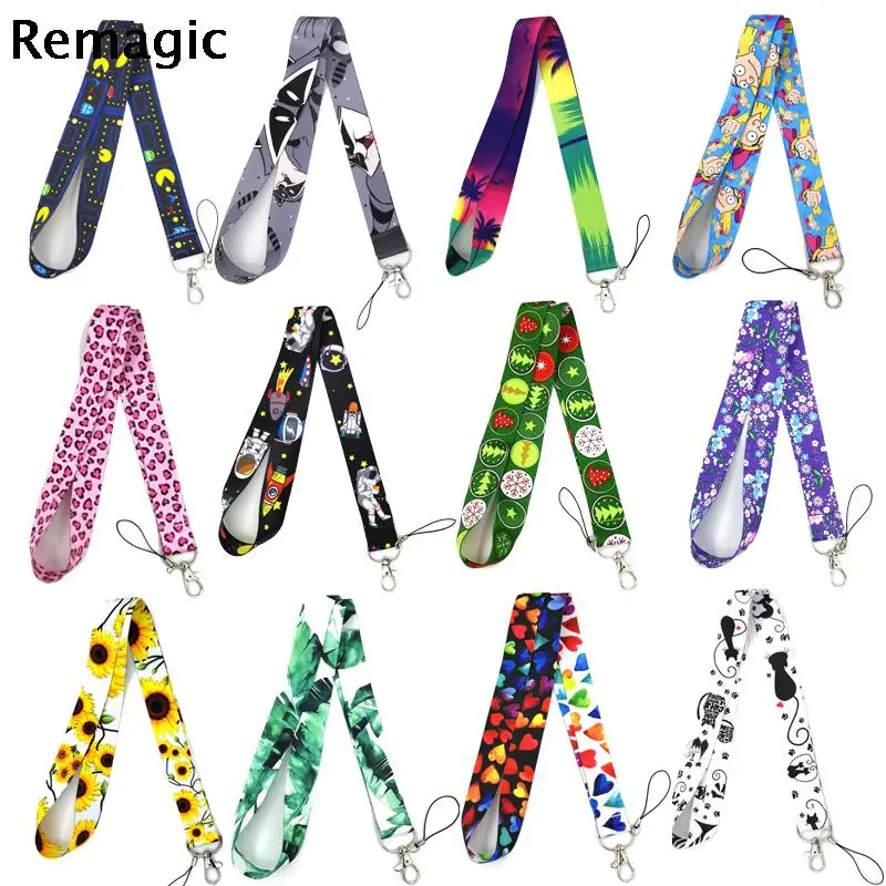 

Мультяшный ремешок на шею для ключей, держатель для ID-карты, значок, ремень для ключей, ленточный брелок для ключей