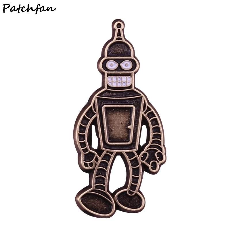 AD760 Patchfan будущее брошь из фильма мультфильм эмаль на булавке для мужчин и женщин