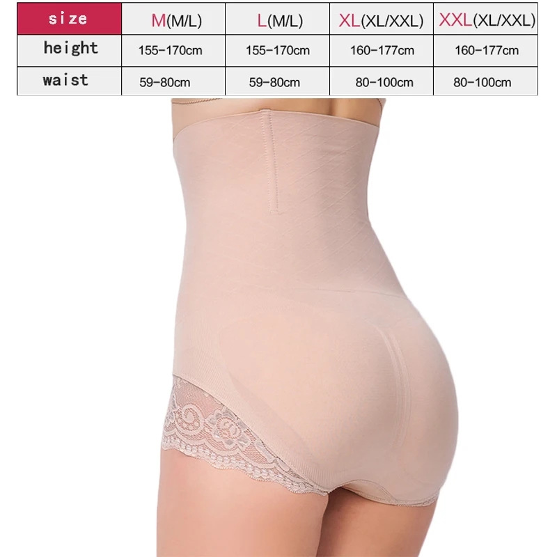 

High Waist Postpartum Seamless Panties With Waistband Slimming Tummy Control Panties Body Building Shaper For Women's Underwear