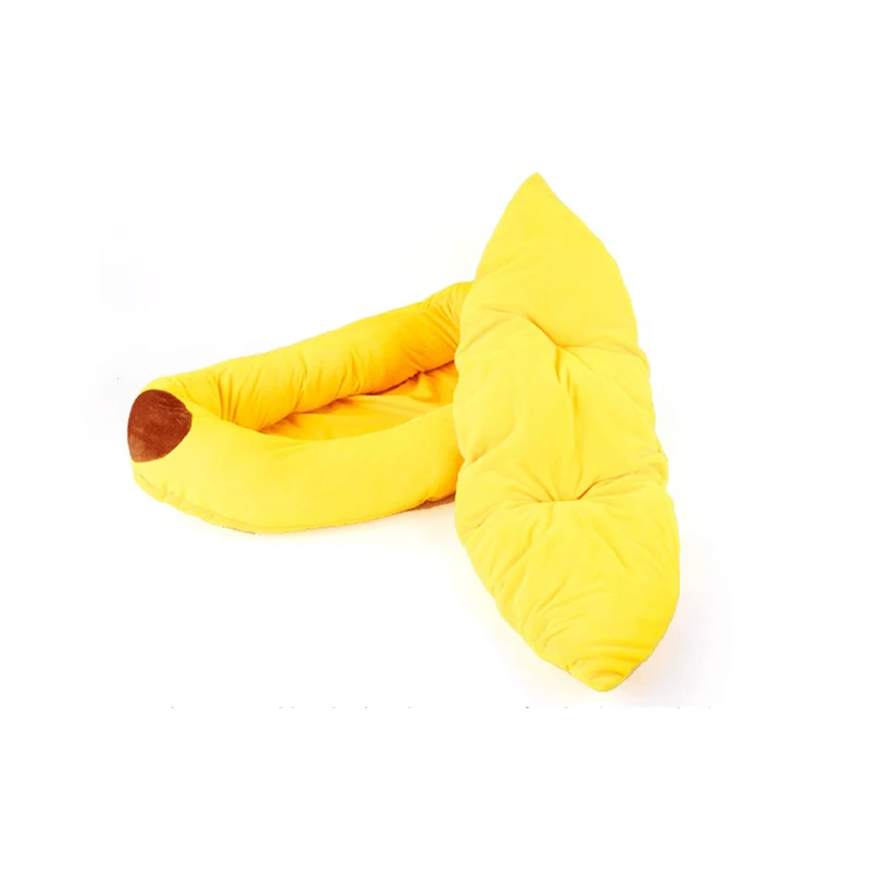 

Medium and large dogs removable and washable warm padded cotton velvet banana nest boat kennel