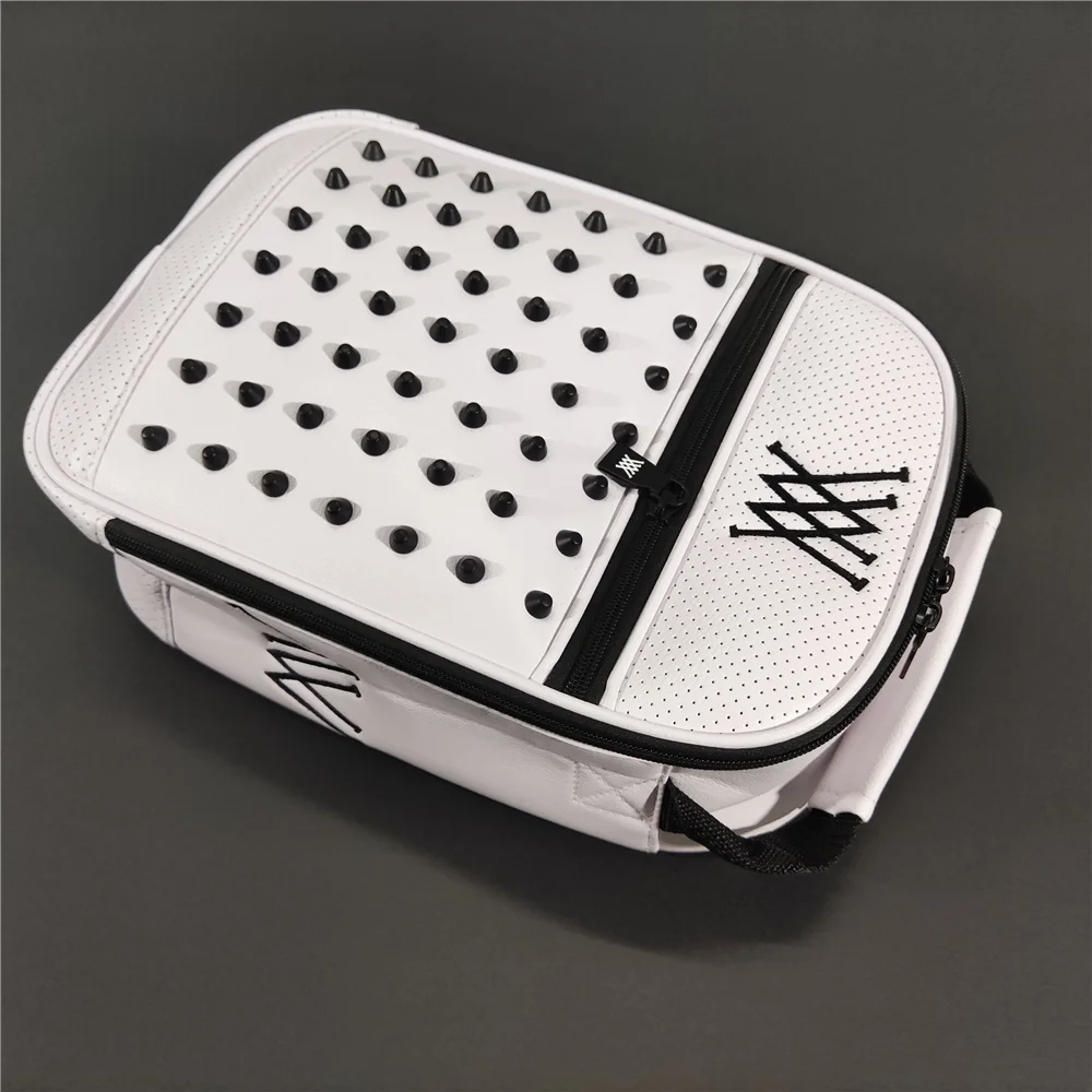 Новая обувь для гольфа сумка с крутым дизайном масса заклепками из искусственной