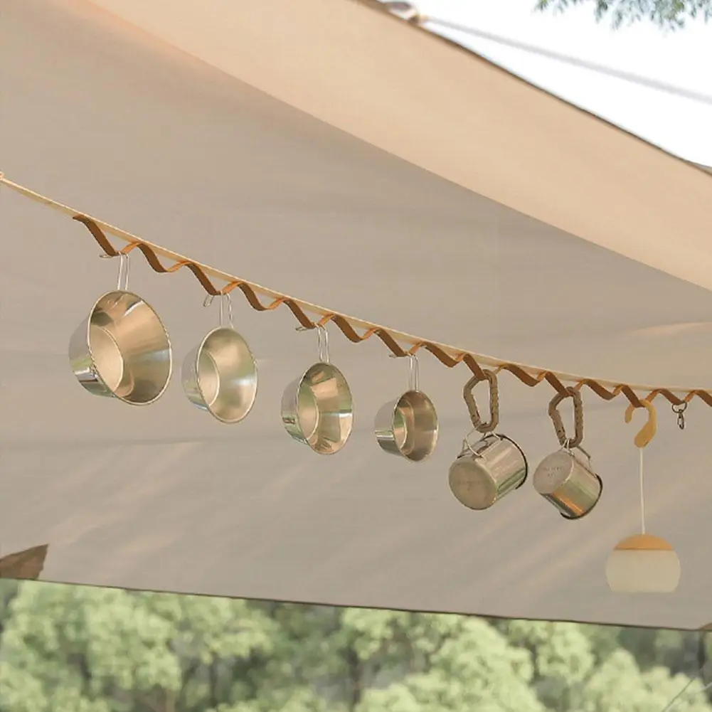 

Camping Hanging Rope Outdoor Tent Canopy Storage Clotheline Slip Fishing Accessories Anti Strap Hiking Travel Hanger Lanyar J7G0