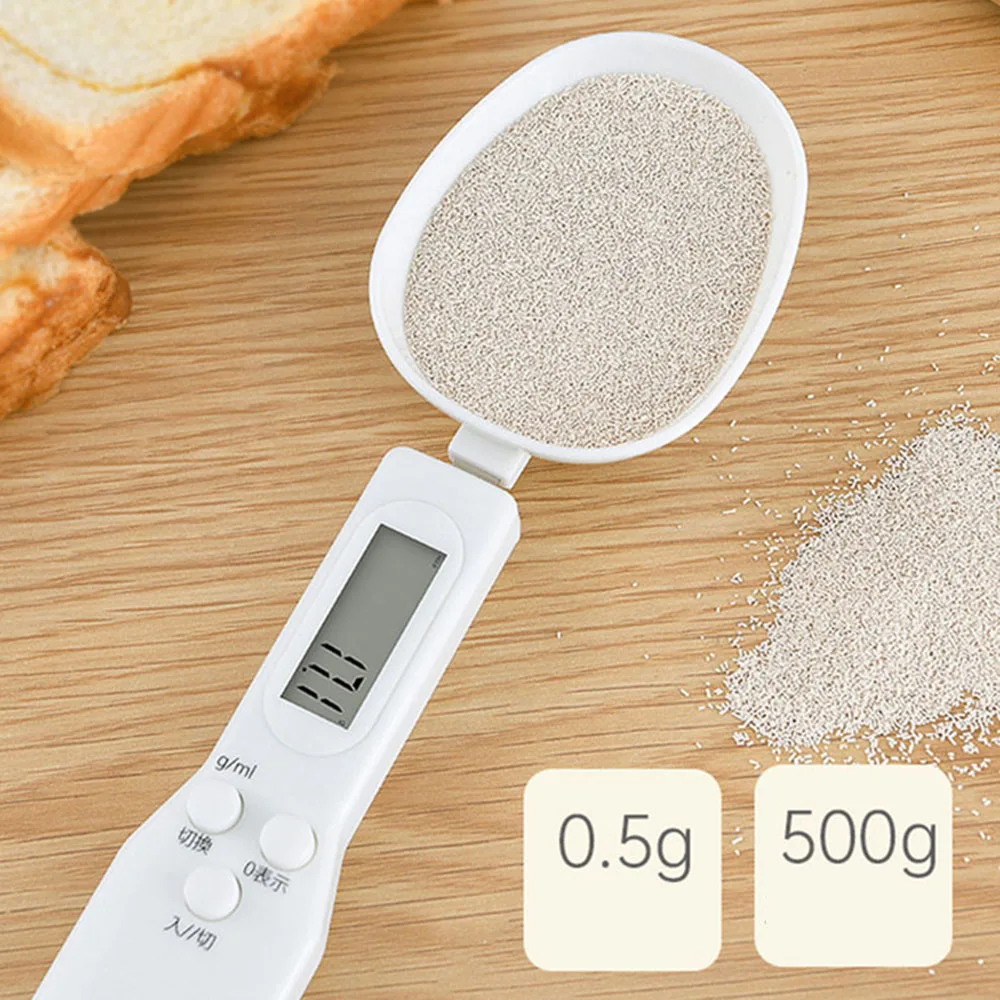 

New 500g/0.1g Portable LCD Digital Kitchen Scale Measuring Spoon Gram Electronic Spoon Weight Volumn Food Scale New High Quality
