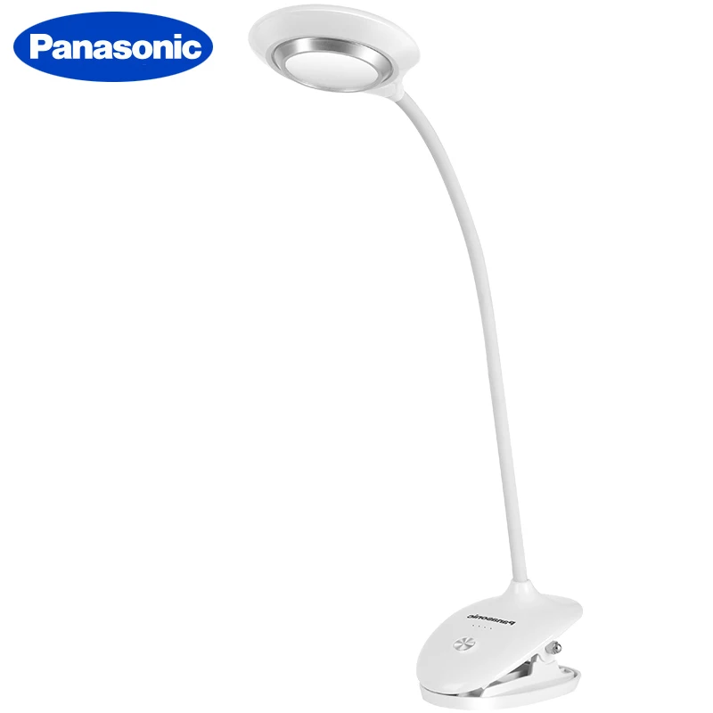 Настольная лампа Panasonic с клипсой светодиодный сенсорный выключатель 3 режима