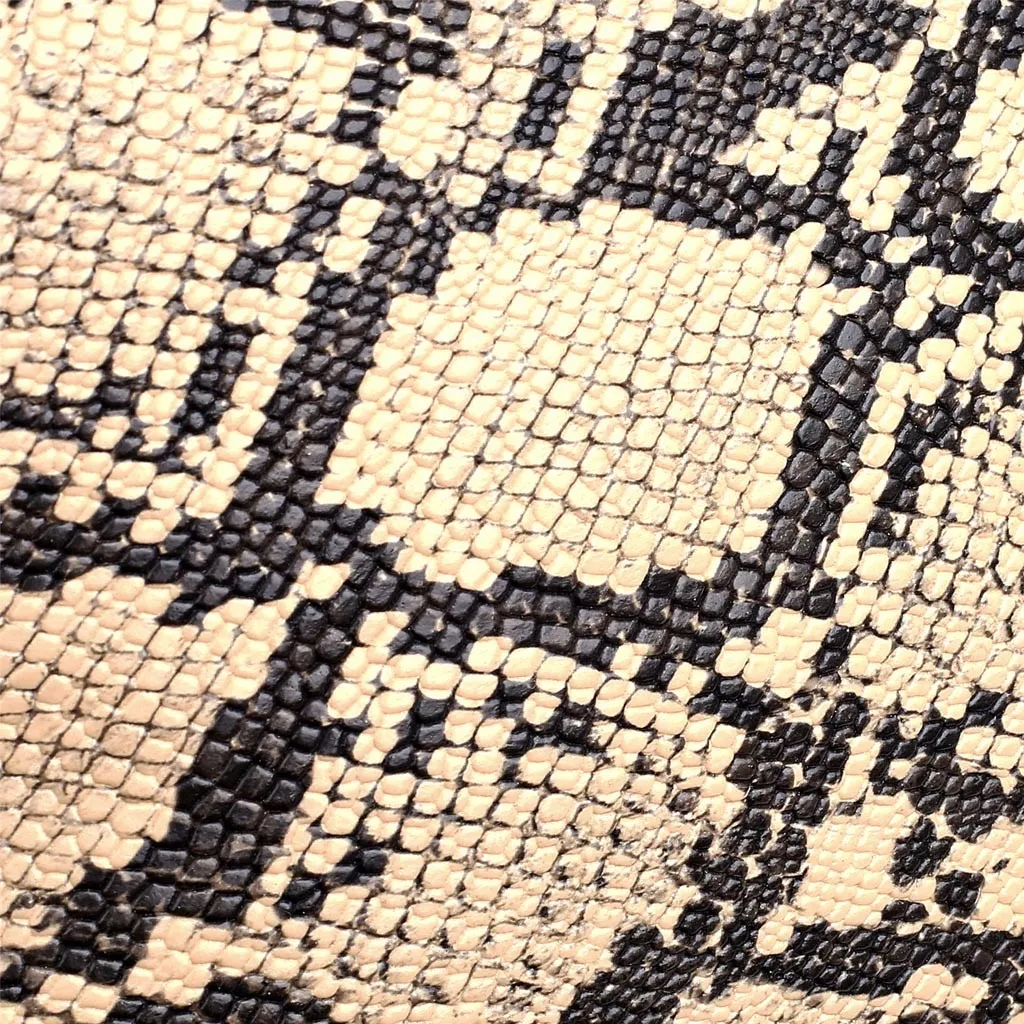 Fashion Women Tassel Snake Printing Zipper Messenger Bag Handbag Shoulder Bag Elegant Small Square Bags#YJ