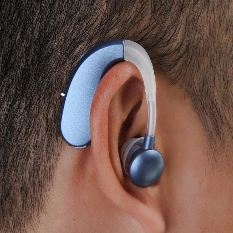 HHE Hearing Aids Sound Amplifier Rechargeable Mini Digital Invisible Deaf-Aid Behind The Ear Aid For Aged Health Care Audifonos |
