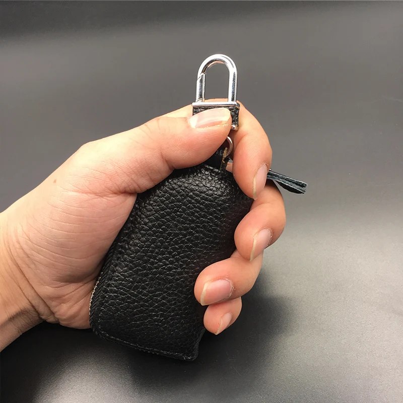 Бумажники для автомобильных ключей из натуральной кожи мужской держатель