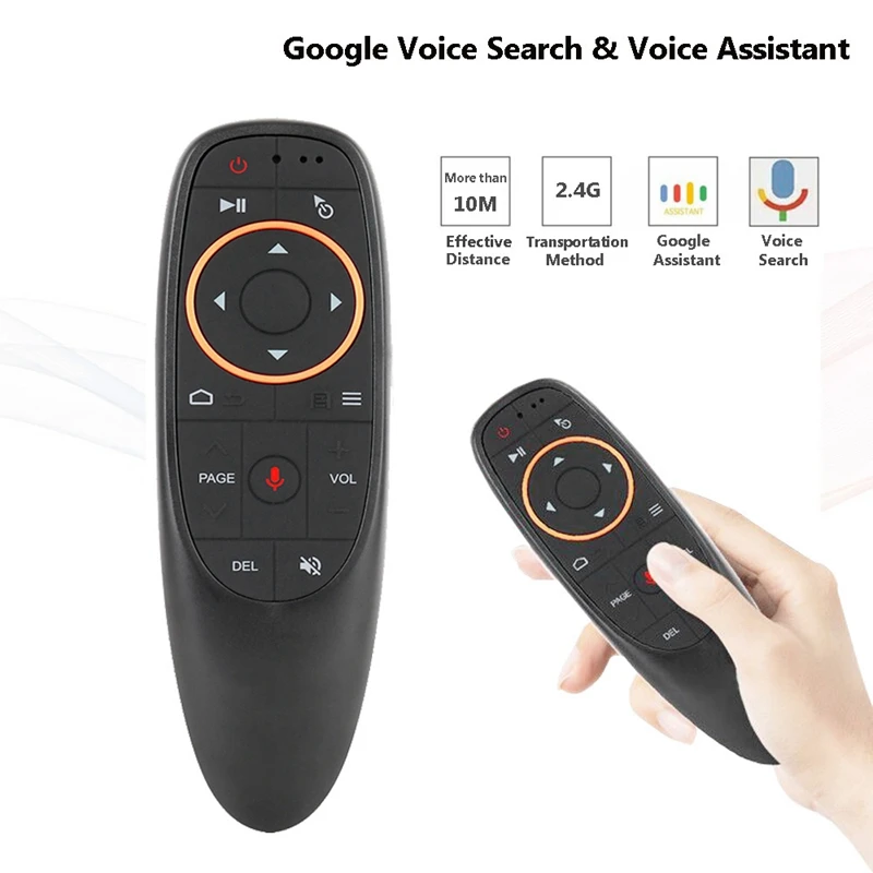 Пульт дистанционного управления G10 Air Mouse голосовой пульт ДУ 2 4 ГГц помощник Google