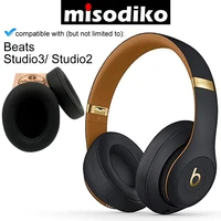 misodiko replacement memory foam ear cushion leather earpads for beats studio 3 0 2 0 wired wireless b0500 b0501 headphones