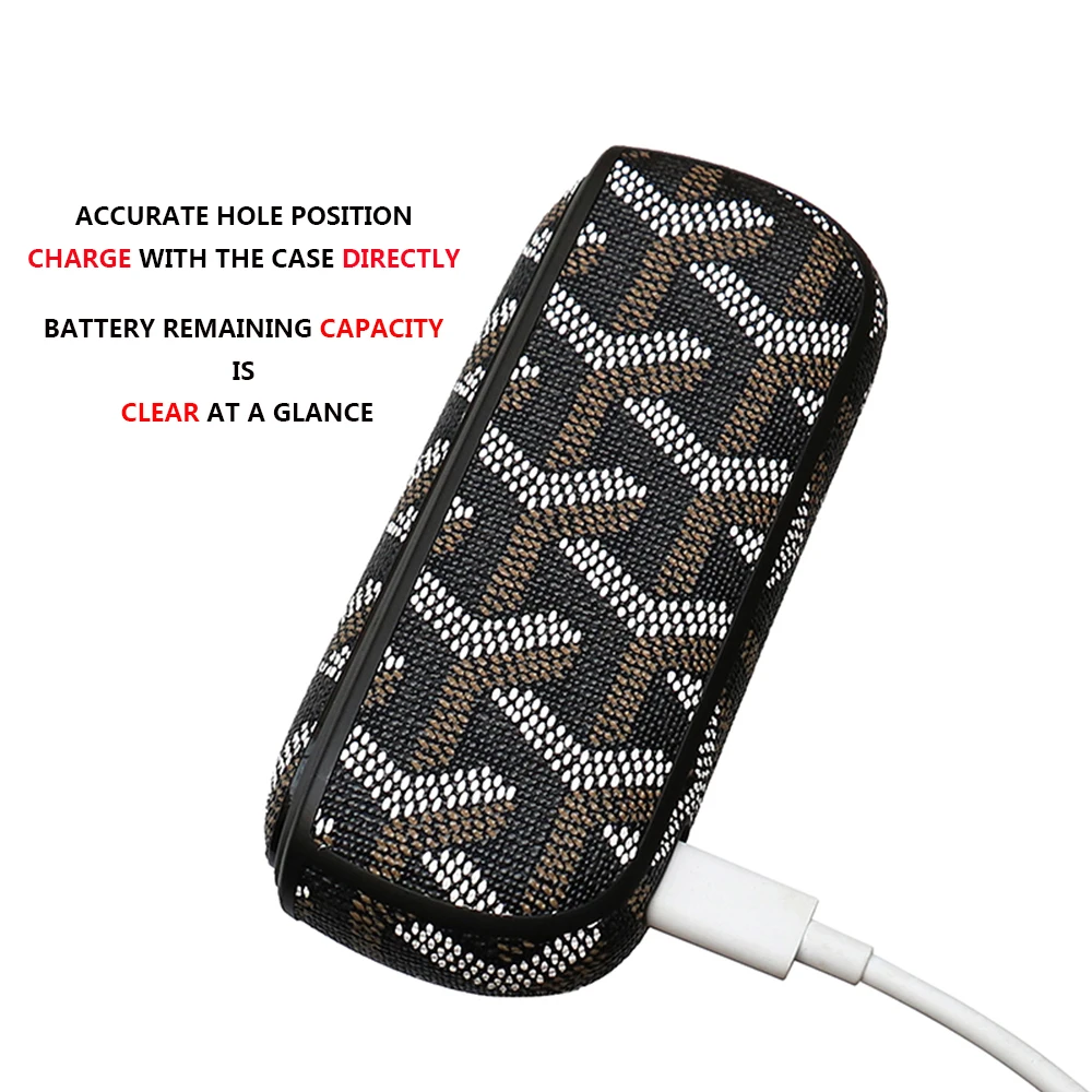 Leather Protective Case for IQOS3.0 Electronic Cigarette Accessories Business Elegant Big Y special Cover Bag man woman BF | Мобильные