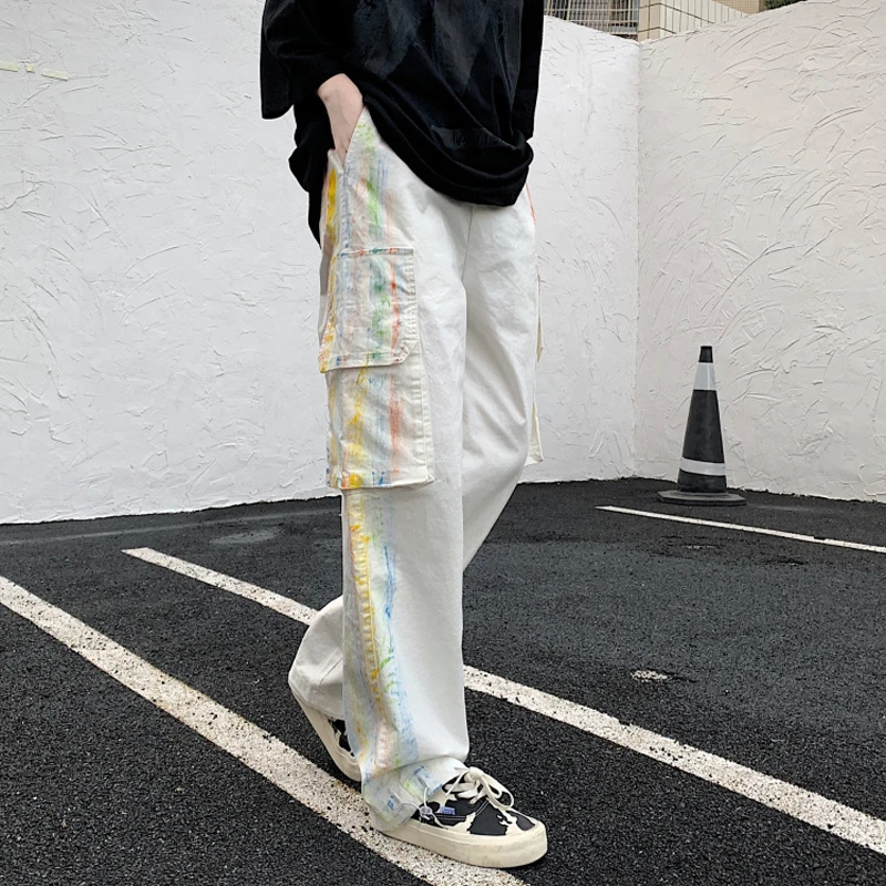 

Streetwear Cargo Pants Women Casual Loose Hip Hop High Waist Trousers Joggers Drawstring Harajuku All-Match Pants Korean Style